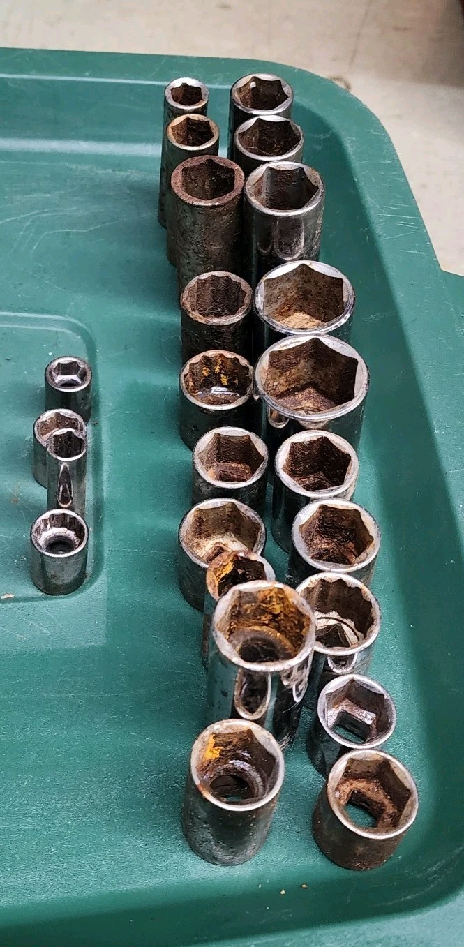 Lot Of 24 Vintage Craftsman Sockets 12 & 6 Point ✭USA✭