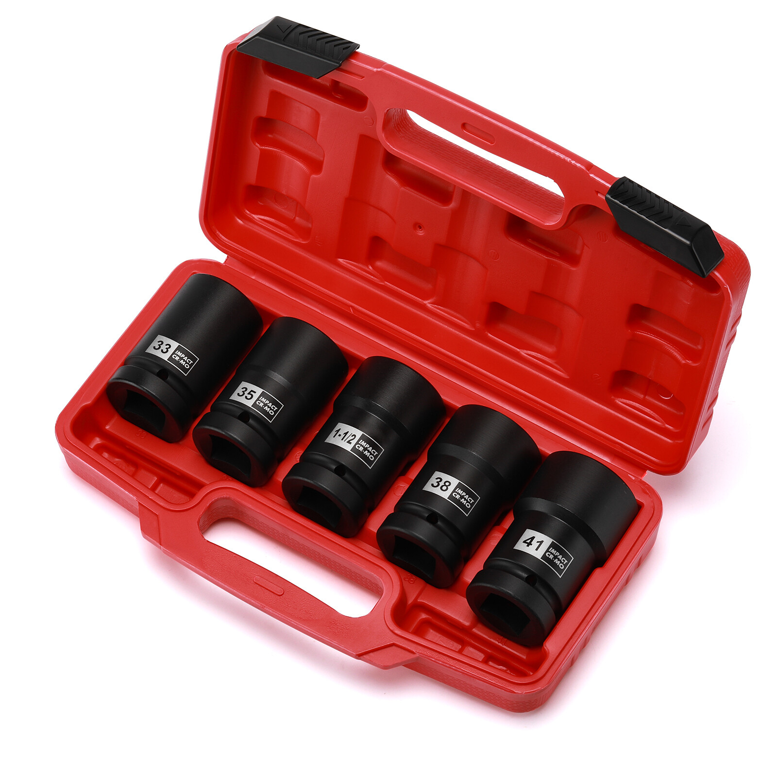 1-Inch Drive Budd Socket Set 33mm,35mm 38mm,1-1/2″,41mm Metric & SAE CR-MO