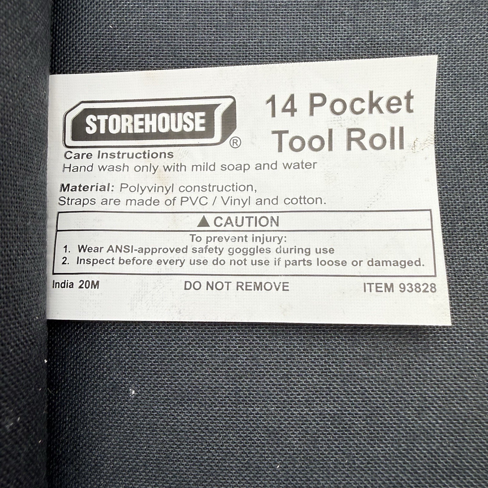 Storehouse 14 Pocket Tool Roll No 93828