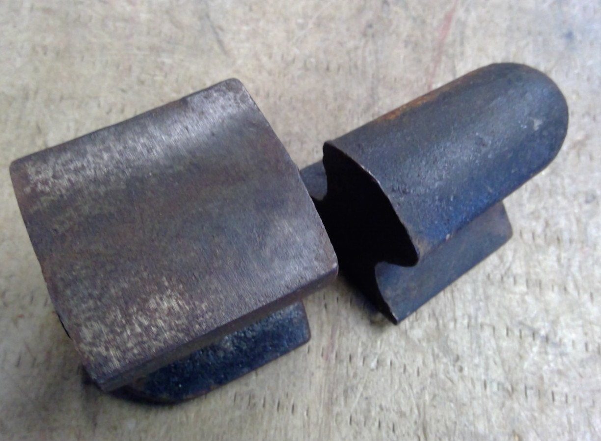 Vintage Used Auto Body Dolly Anvils 2 Piece Lot Unbranded Sheet Metal Tools
