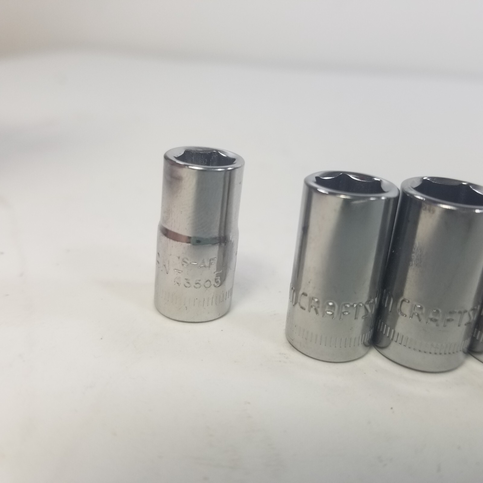 Craftsman 7pc 1/4 dr metric sockets 7 8 9 10 11 12 13mm Free Shipping