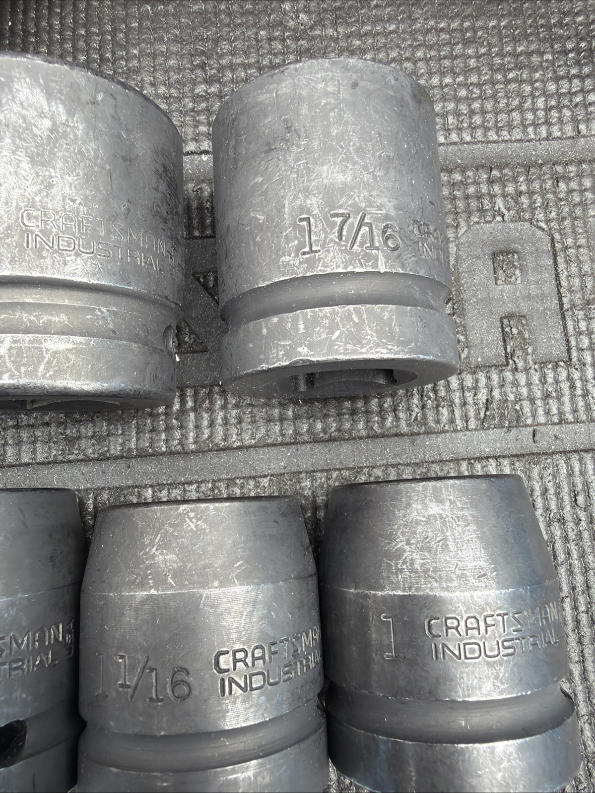 Rare Sears Craftsman Industrial 13pc Impact Socket Catalog Set 1”Drive 31215 Nos