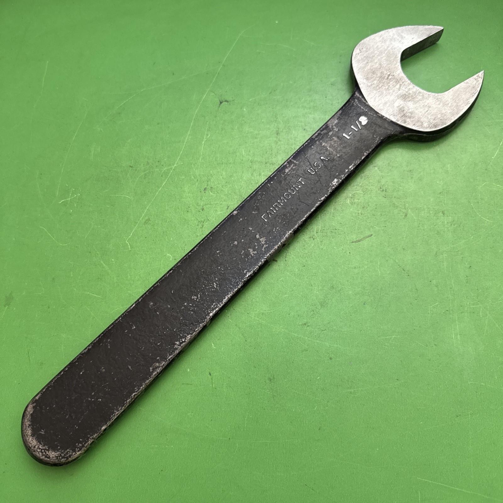 Vintage Fairmount Tools USA 13.5″ Long SAE Size 1-1/2″ Open End Wrench Model 709