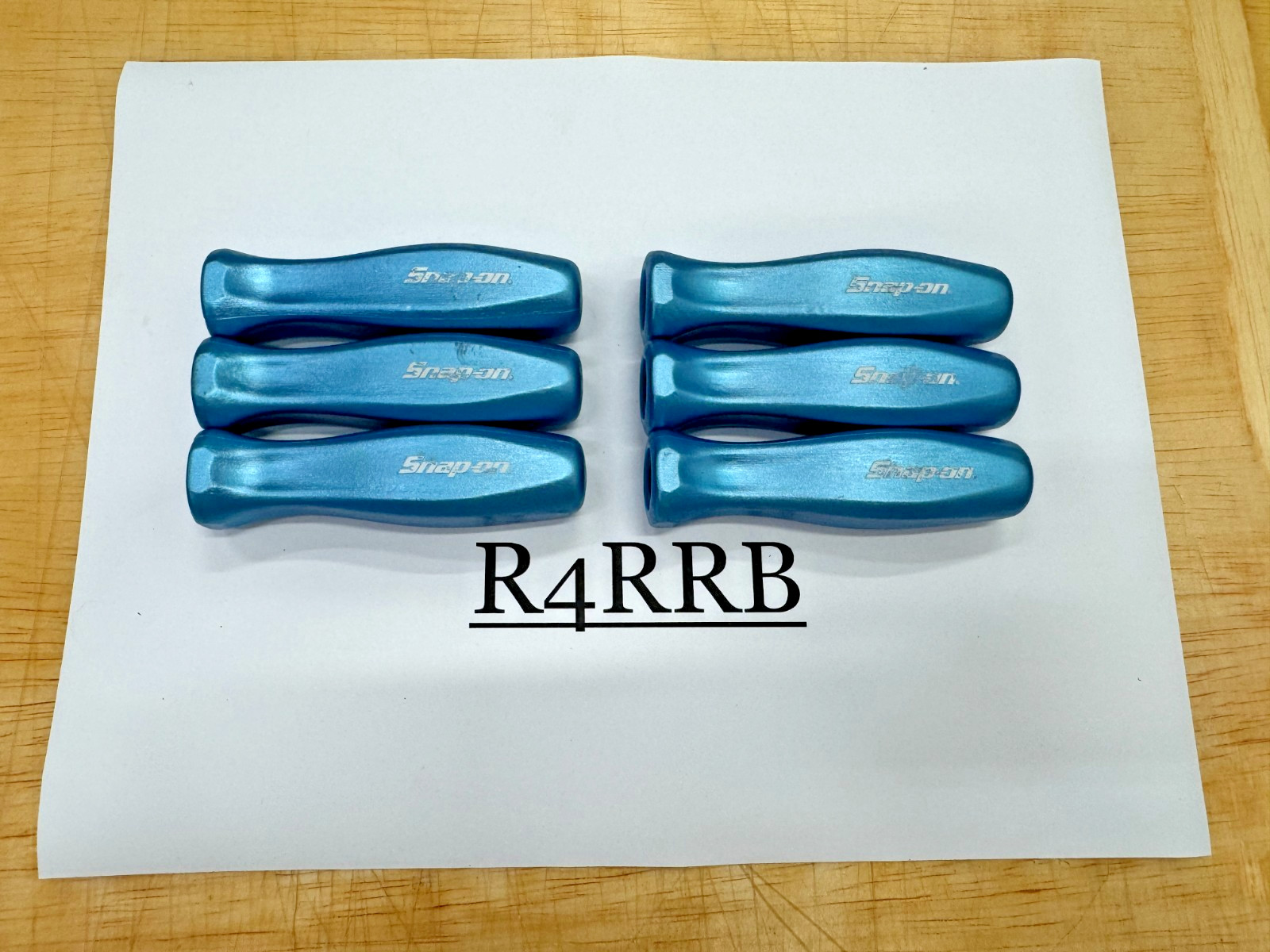 Snap-on Tools PEARL BLUE 3/8″ Drive Replacement Ratchet Hard Grip 6PC Lot Dinged