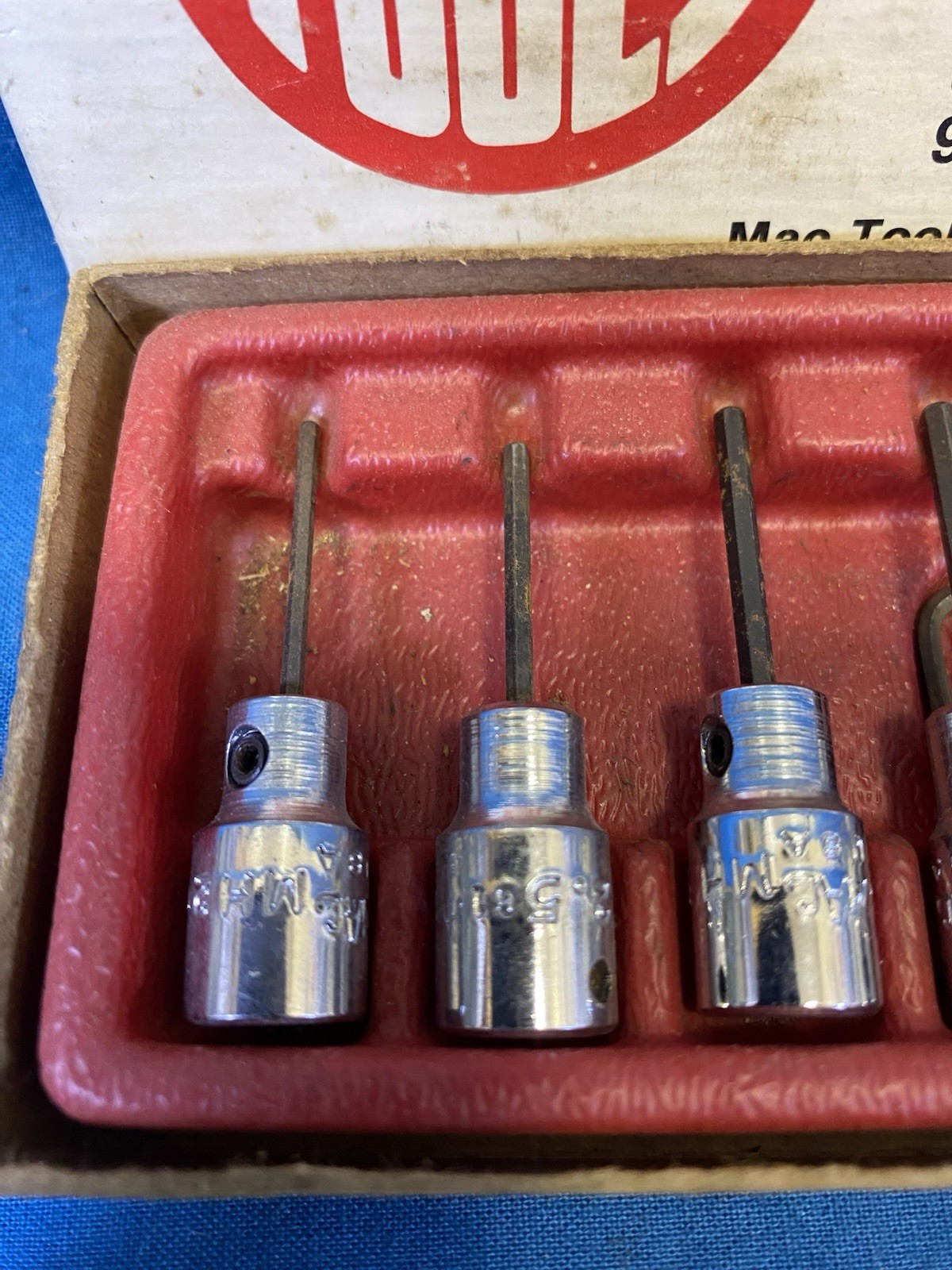 Vintage Mac Tools SMH10PT 10 Piece 1/4” Drive Hex Socket Set SAE 1/16” – 1/4 USA