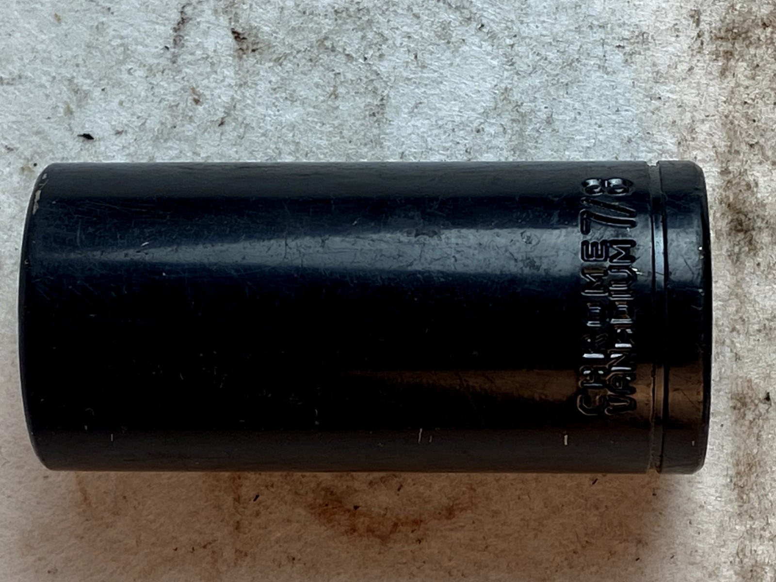 Chrome Vanadium 7/8 Black Socket