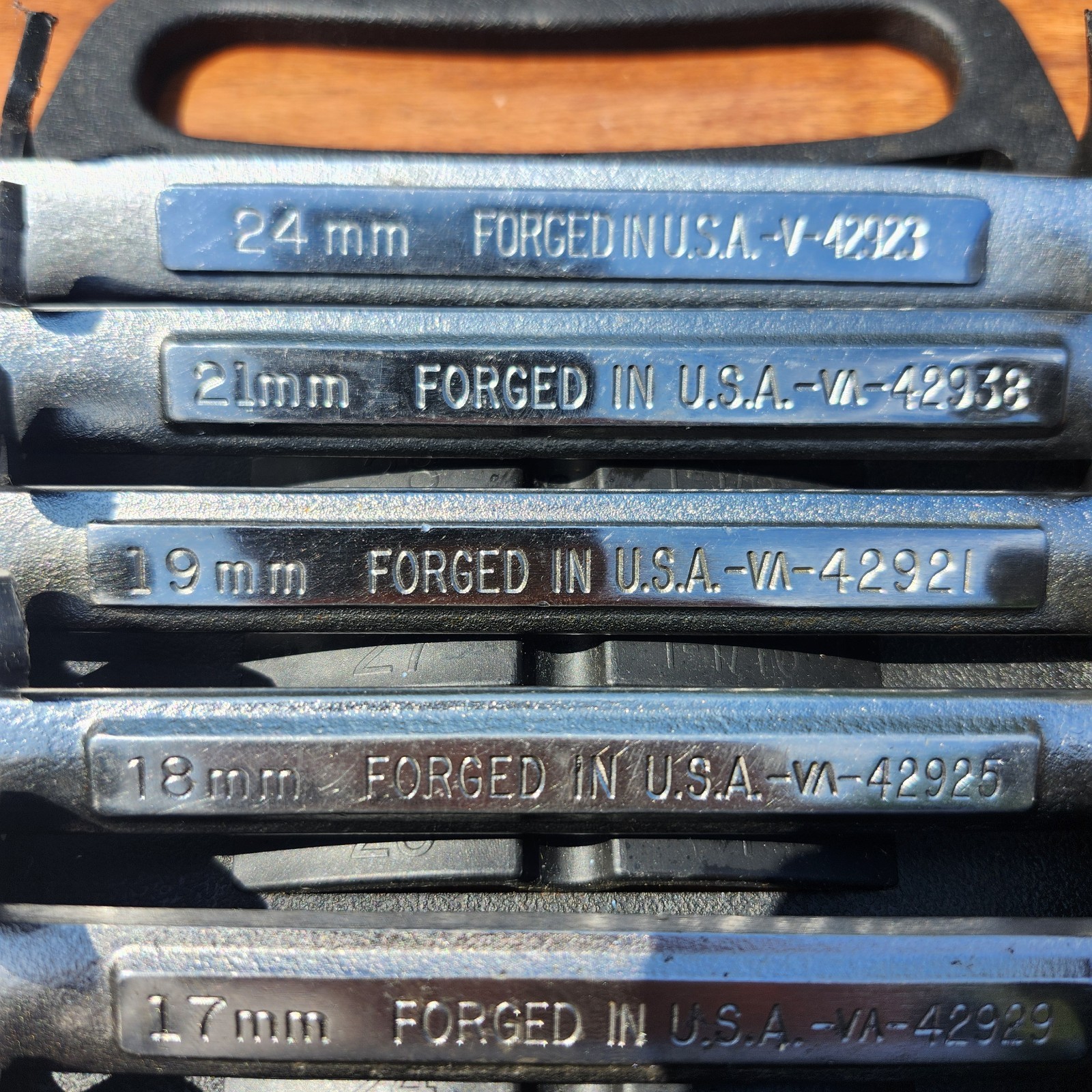 Vintage Craftsman Metric Combination Wrench Set 6-24mm 16 Pcs. VA, V Series USA