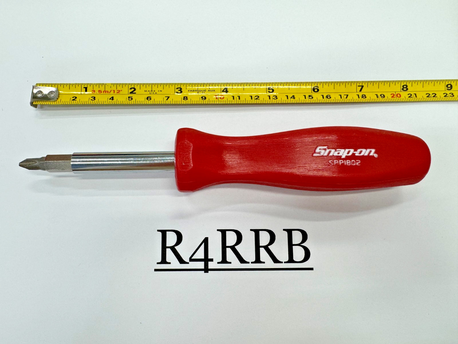 Snap-on Tools NEW RARE RED Hard Grip Reversible Blade Screwdriver Set SPP1802