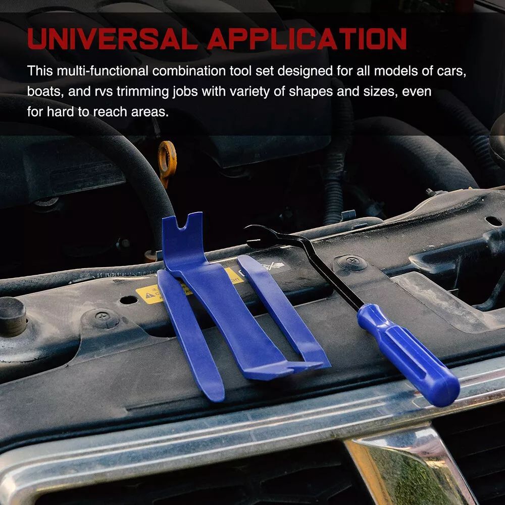 Car Door Trim Removal Tool Pry Panel Dash Radio Body Clip Installer Kit set
