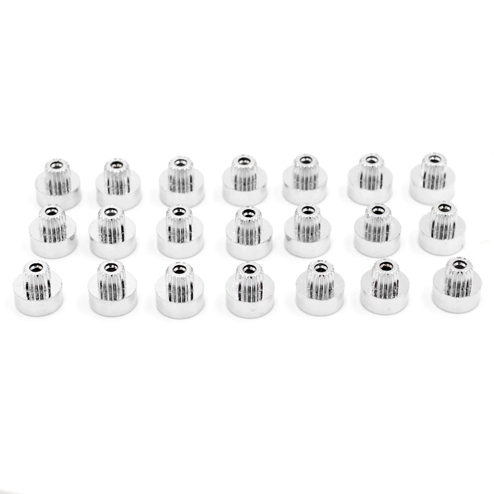 50pcs Wheel Rim Lip Rivets Nuts of 6.2mm/0.24in Hole 6.2mm(0.24″)Diam, Chrome
