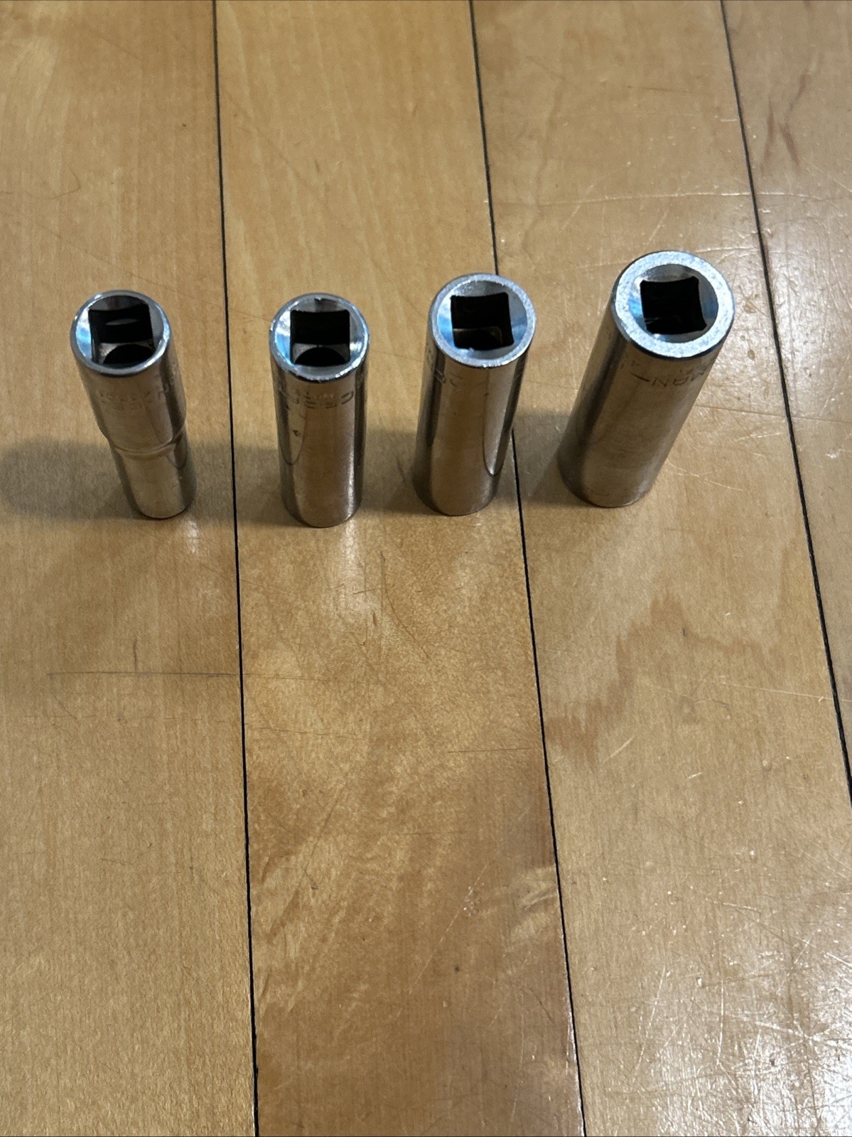 Craftsman EE Series Deep Well Sockets 12 Pt. 3/8″Dr. – 3/8″, 7/16″, 1/2″ 9/16″