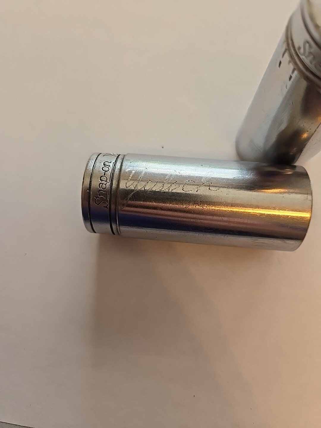 Snap On 3/8″ Drive 7/8″ 6&12PT Chrome Deep Sockets Lot Of 2