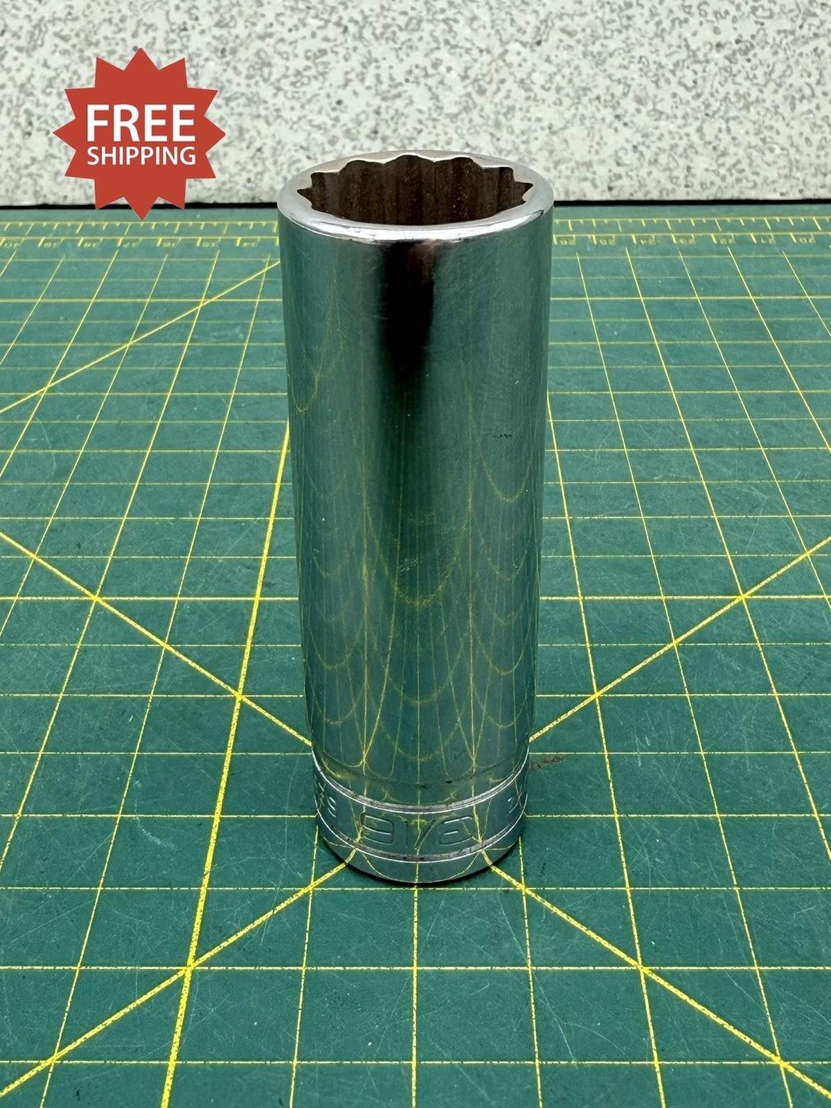Snap-On Tools S261 1/2″ Drive 12-Point SAE 13/16″ Deep Chrome Socket – USA – NEW