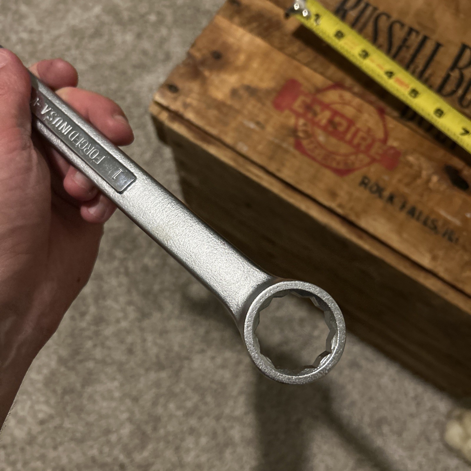 Craftsman Tools USA – 1” 12 Point Combination Wrench -V- Series 44705 Vintage