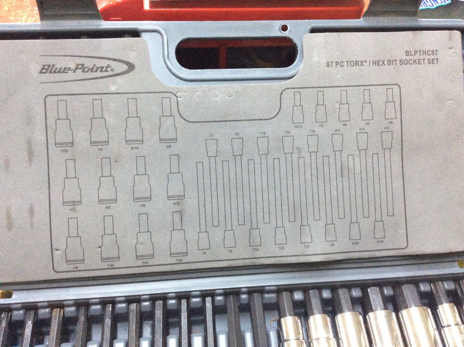 Blue-Point BLPTHC87 87pc Torx and Hex Bit Socket Driver Set.