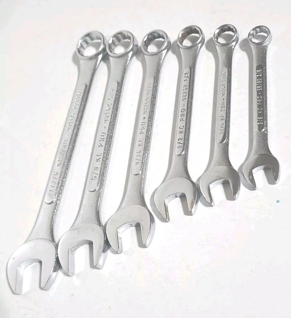 KC PRO PROFESSIONAL WRENCH SET 6-PIECE Tool Lot With Free Shipping Included.