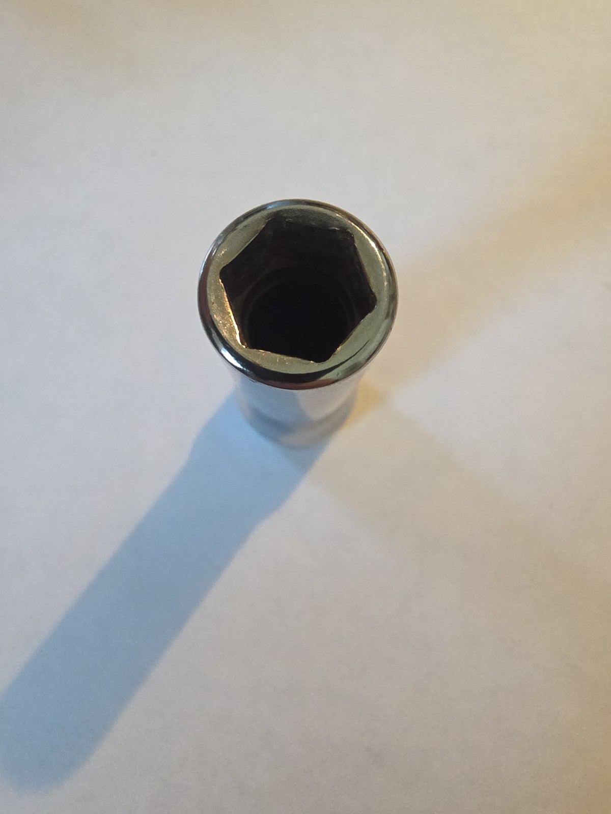 Snap-on Tools Deep Chrome Socket SFS121 3/8″ SAE 3/8″ Drive 6PT USA