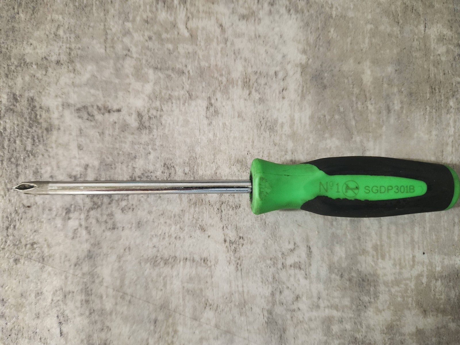 Snap On Mini Green Handle Soft Grip #1 SGDP301B Screwdriver