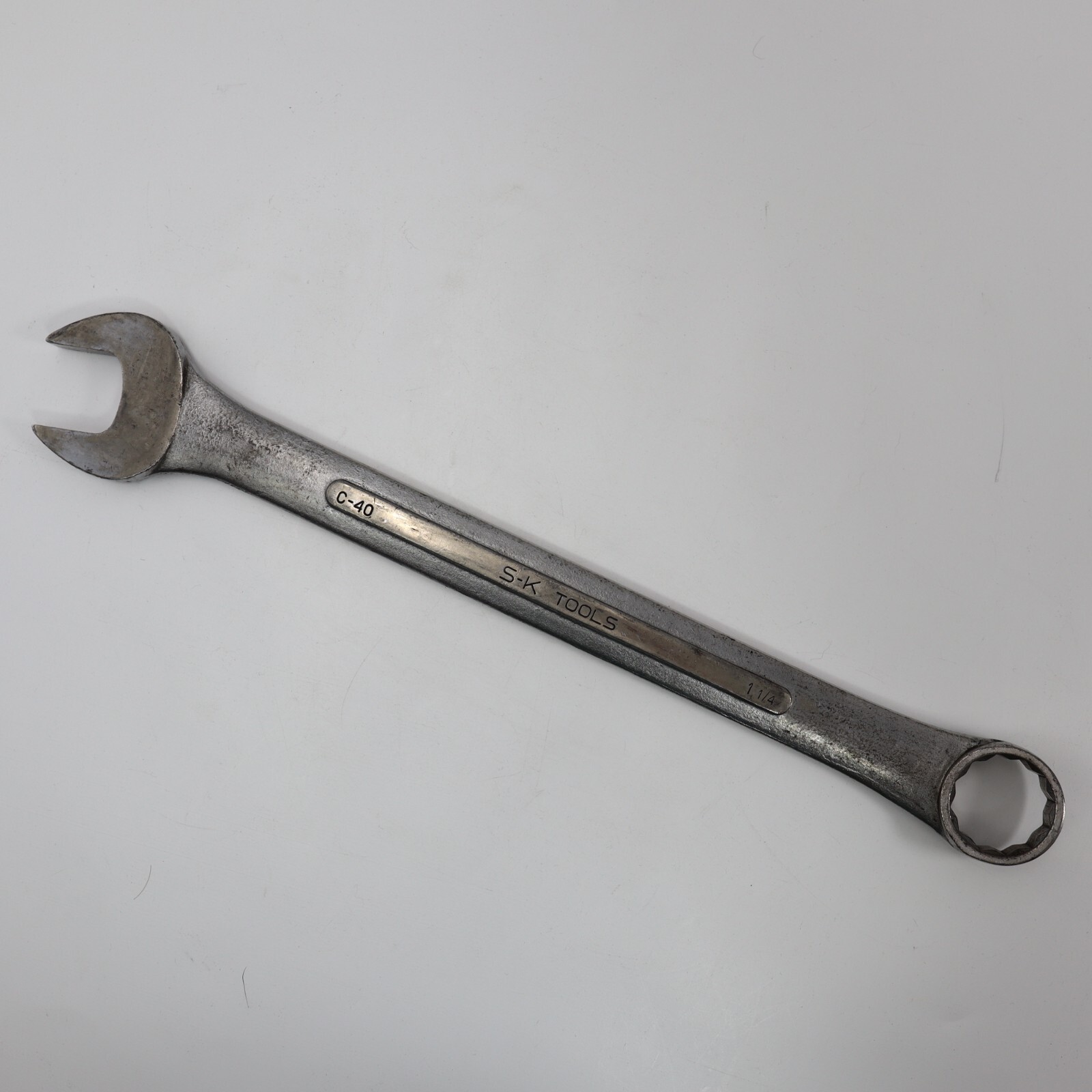 S K C-40 Combination 1-1/4” Wrench USA 12 Point 17” L C40 Vintage