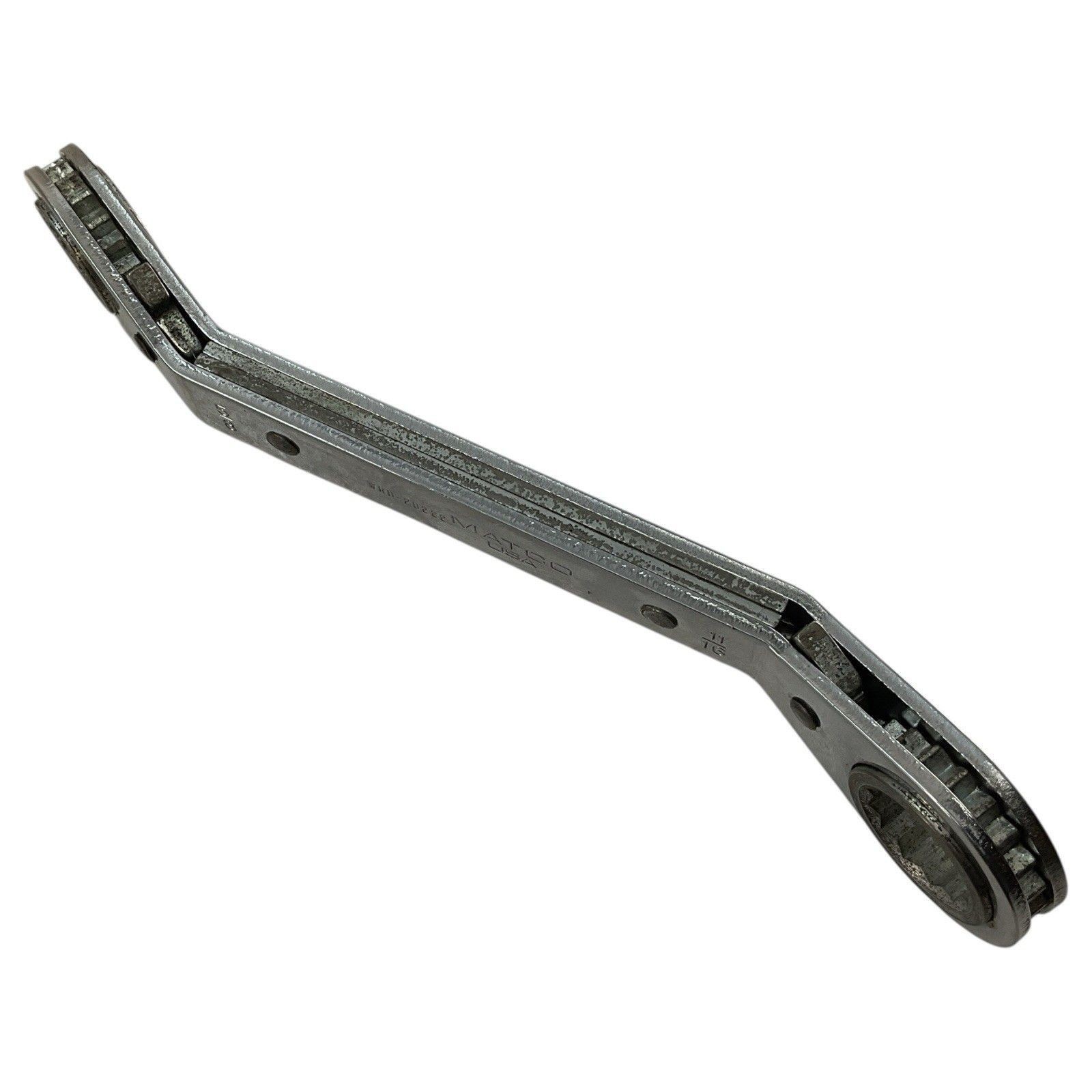 Matco WRD-20222 5/8″ x 11/16″ SAE Reversible Offset Ratcheting Wrench USA Used