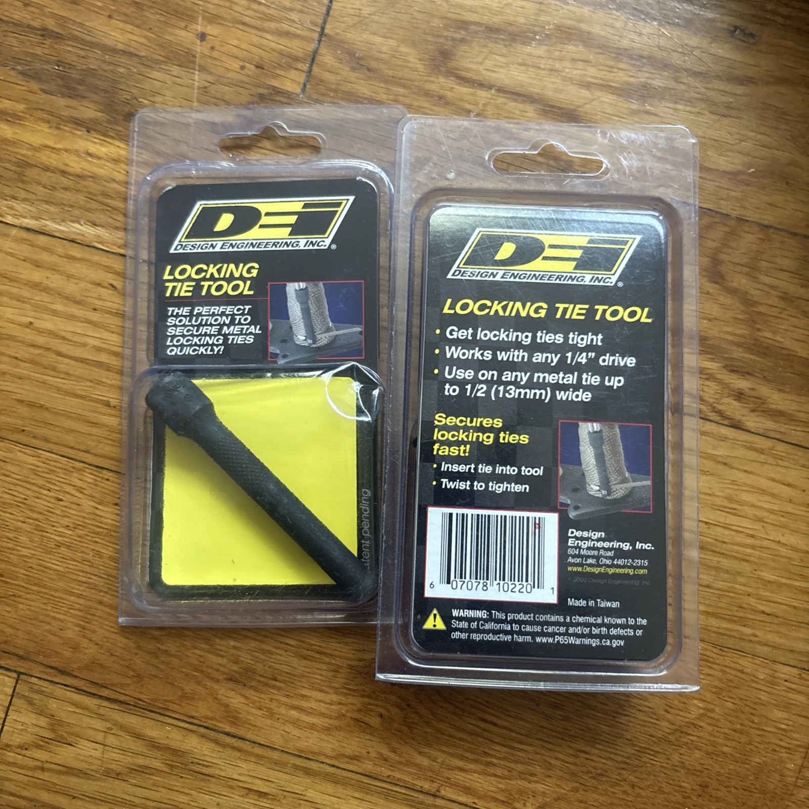 DEI Exhaust Wrap Tie Installation Tool 10220; Black Oxide Hardened Tool Steel 2x