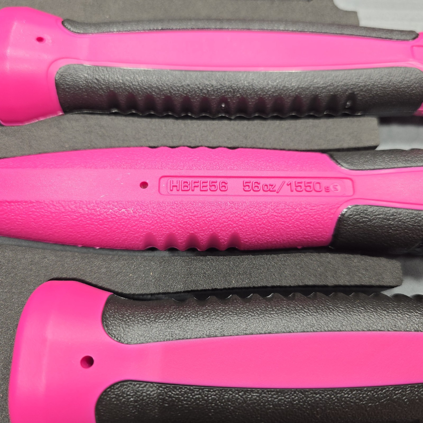 Snap-on Tools 6pc ELECTRIC PINK Dead Blow Hammer Set HBBD301FEP HBFE301FEP
