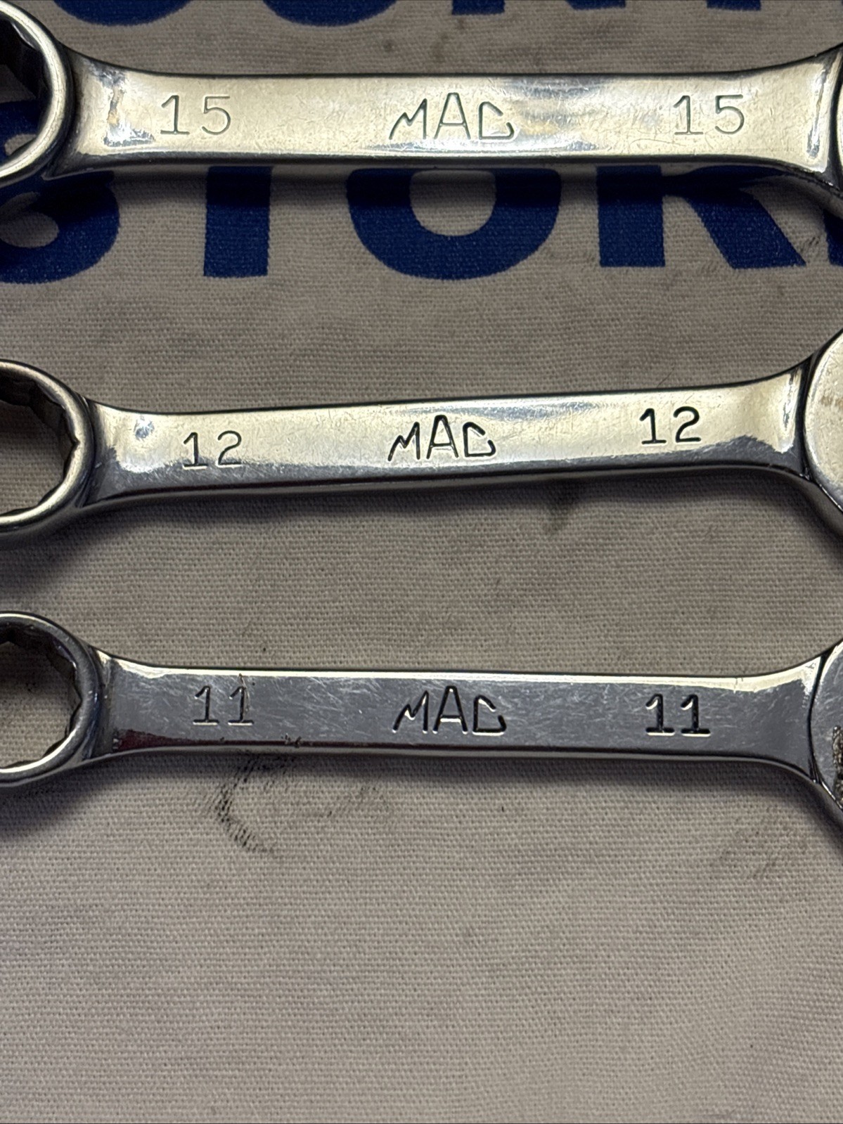 Mac Tools USA 6pc 12pt Metric 11mm-19mm Stubby Combination Wrench Set