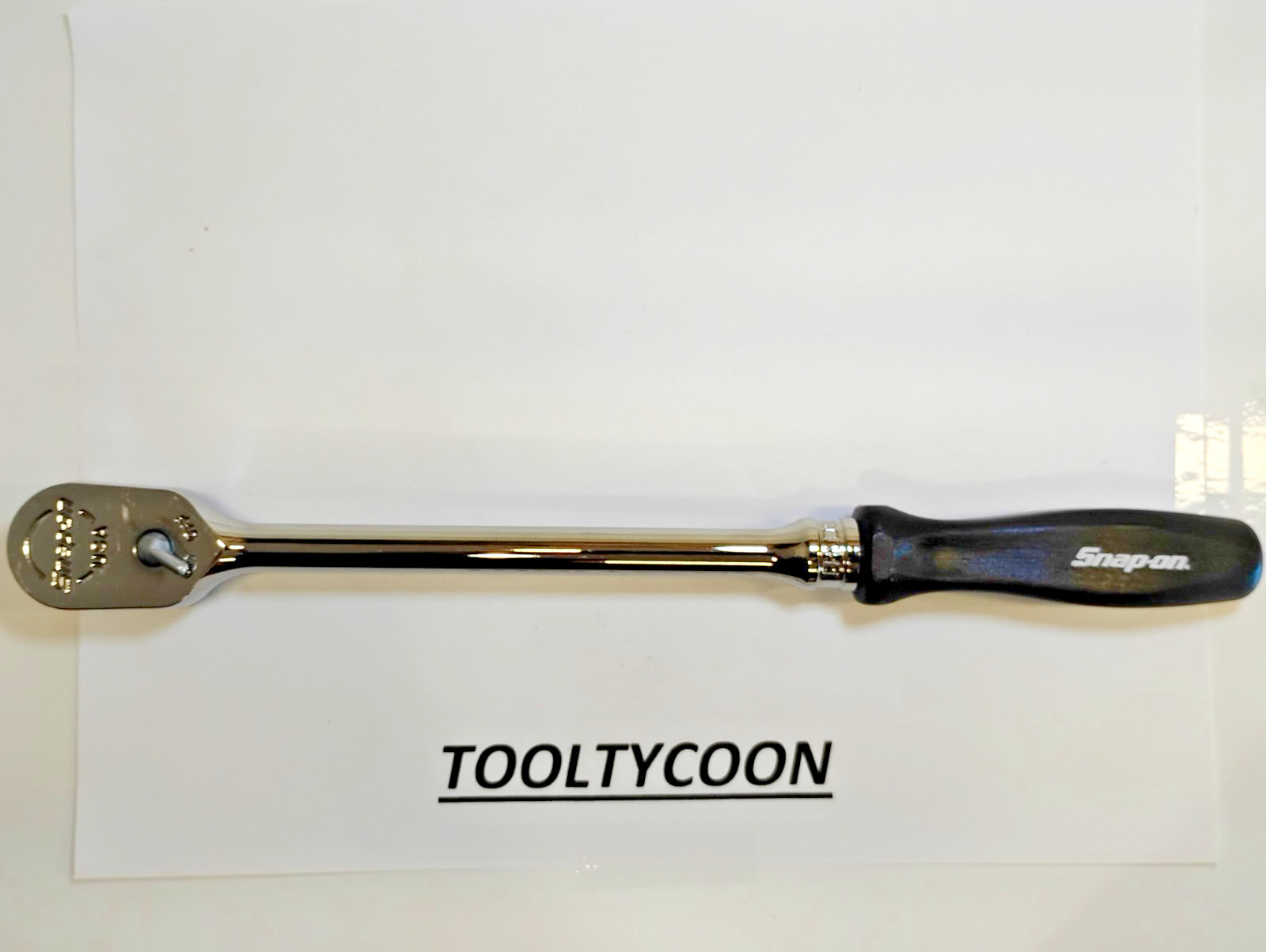 Snap-on Tools USA 3/8″ Drive CLASSIC BLACK Hard Handle Long Ratchet FHLD80