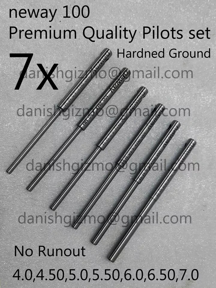 7x Neway 4.0 to 7.0mm .297 Top Valve Guide Pilot Set 100 Series Cutter USA