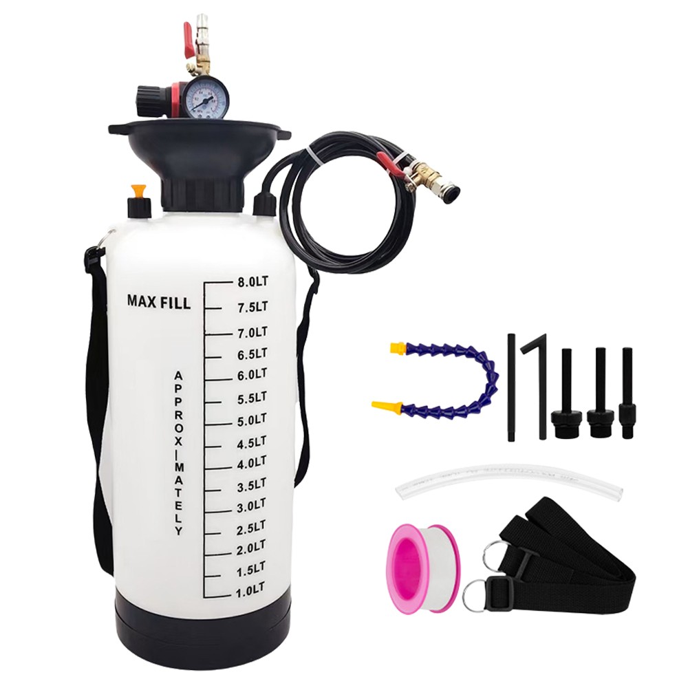 8L Pneumatic Transmission Gearbox Oil Filling Pump Tool W/ 5pcs Adaptor Kits UK