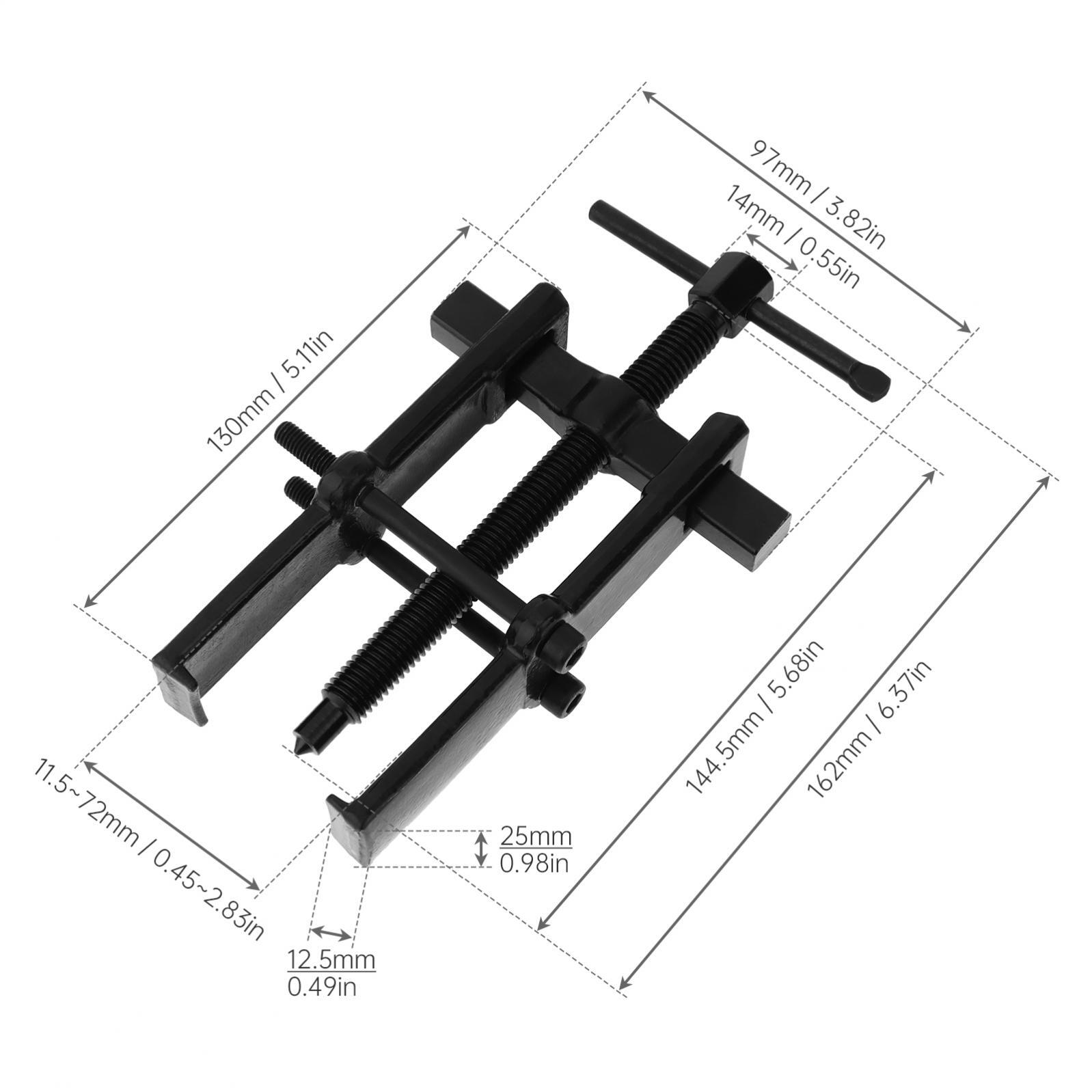 Pulley Puller, Two Jaw Bearing Puller Pump Pulley Remover Straight Type 6 inch