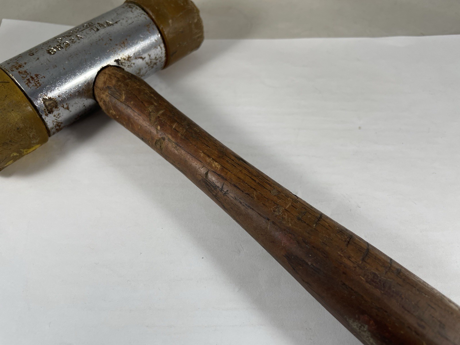 Snap-On Tools USA BH92A Plastic Tipped Non-Marring Hammer Mallet – Wood Handle