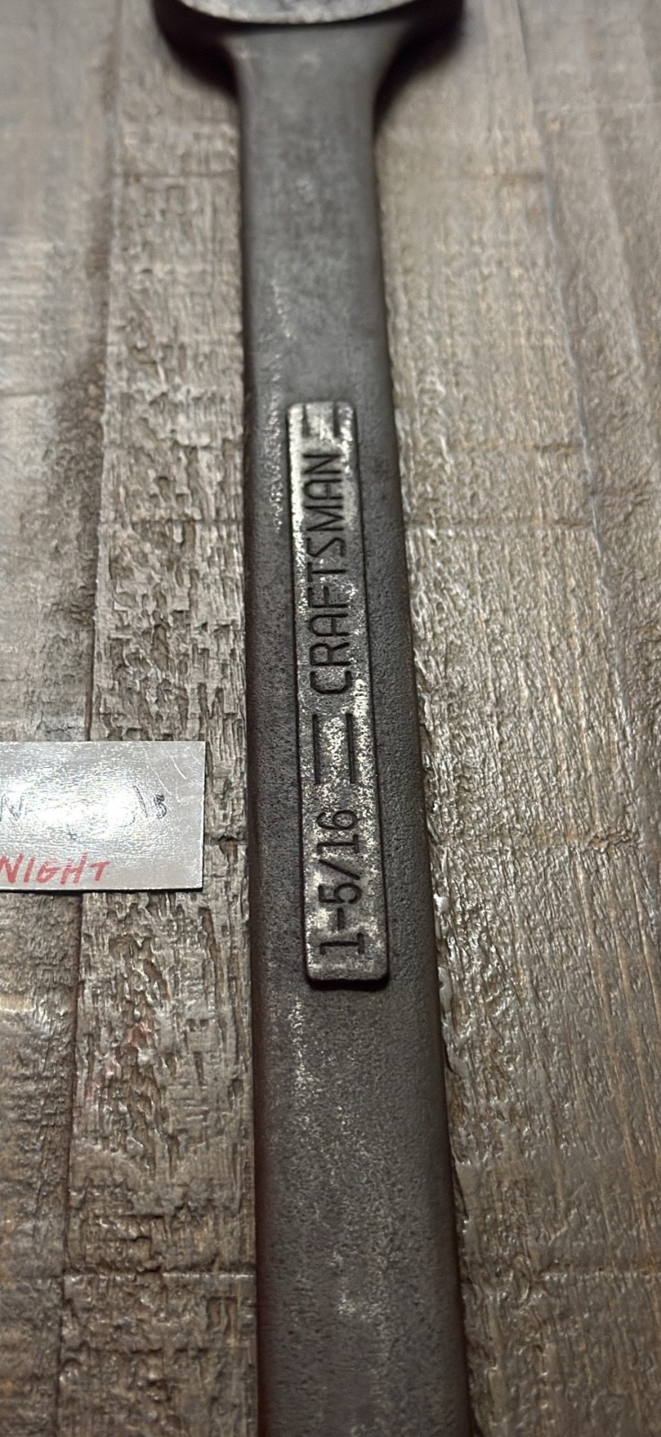 Craftsman 1-5/16” wrench large -v-44709 no owner markings