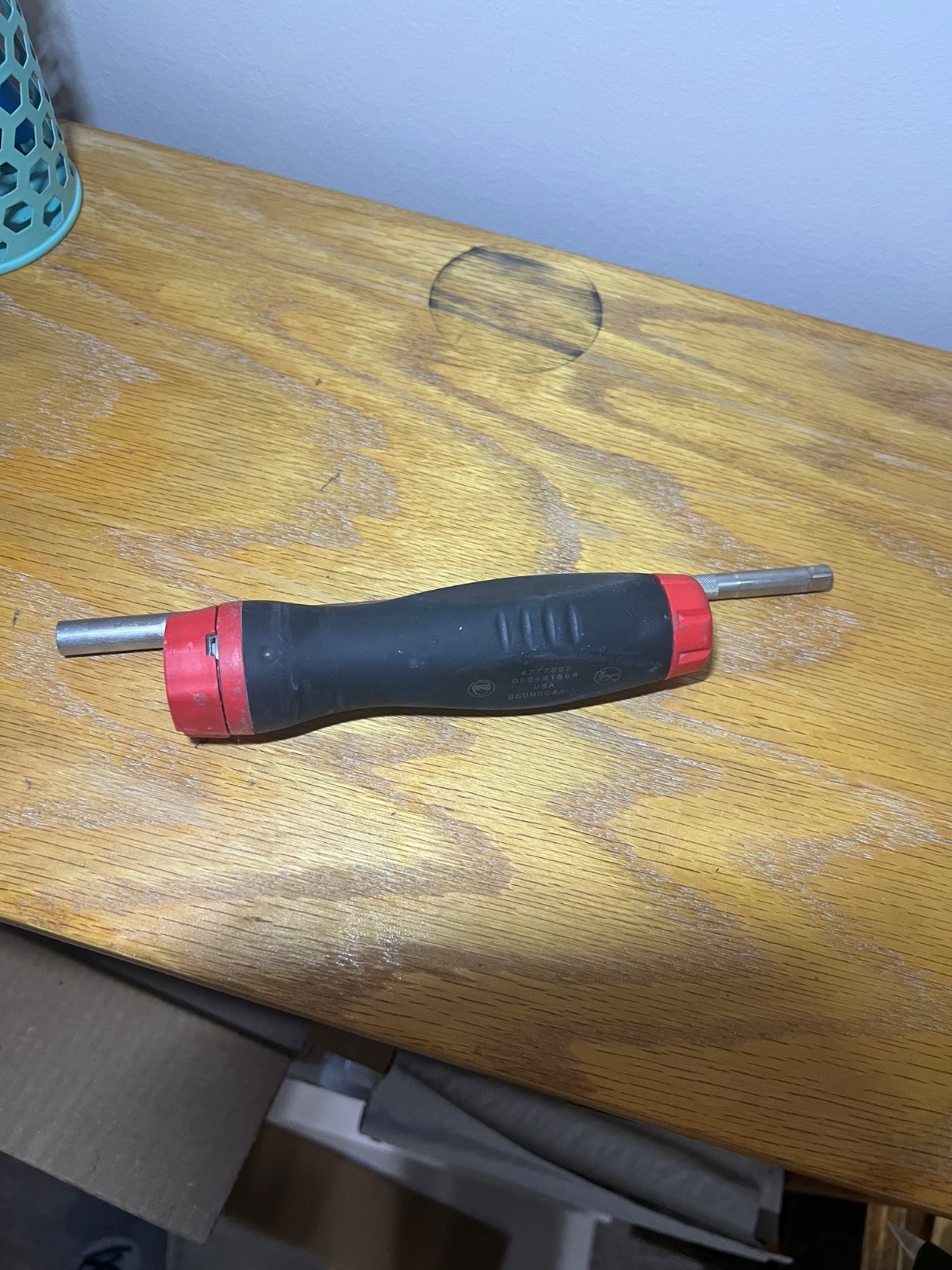 Snap-on Soft Grip Ratcheting Screwdriver SGDMRC4-80 USA Used/Includes 3 Bits