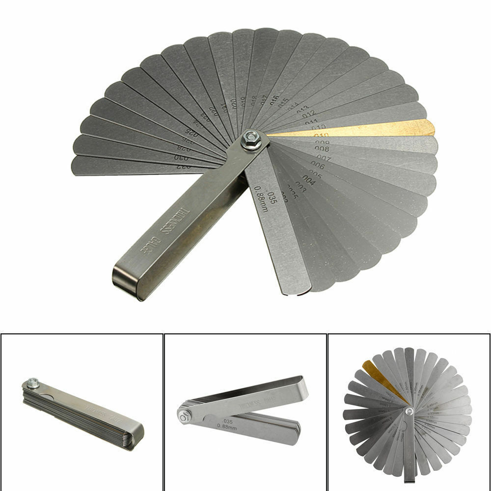 32 Blade Feeler Gauge Dual Reading Combination Feeler Gauge for Metric & SAE