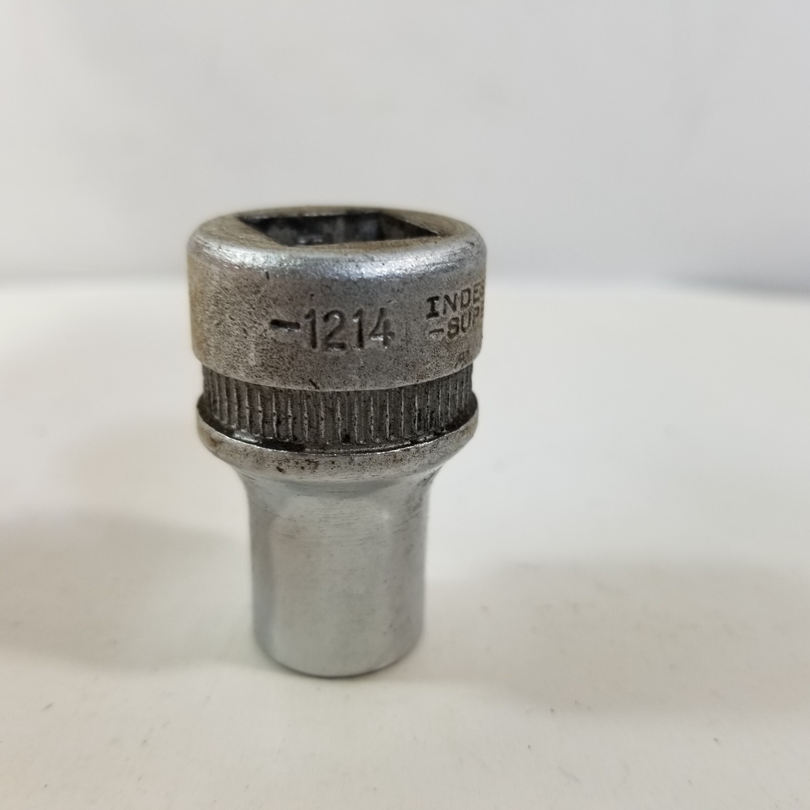 Indestro Super Chrome Socket 1214 7/16in. 12 pt. 1/2″ Drive USA 1950s