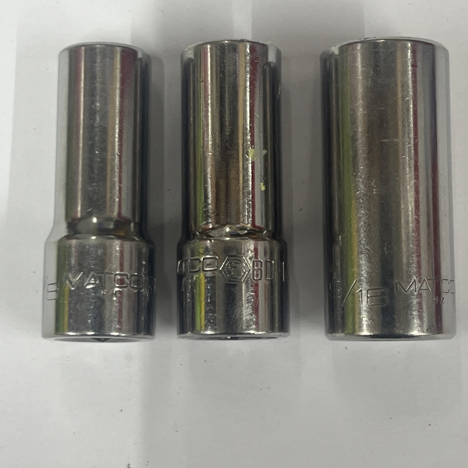 Matco 12pt 3/8″ Drive Deep Socket 3/8 7/16 9/16 BD122 BD142 BD182 12 POINT BIN
