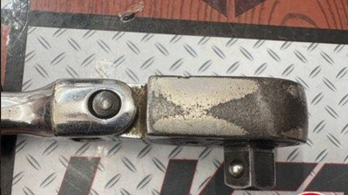 Snap-on FK735 3/8″ Dr. Flex Head Short Black Hard Handle Ratchet [Used]