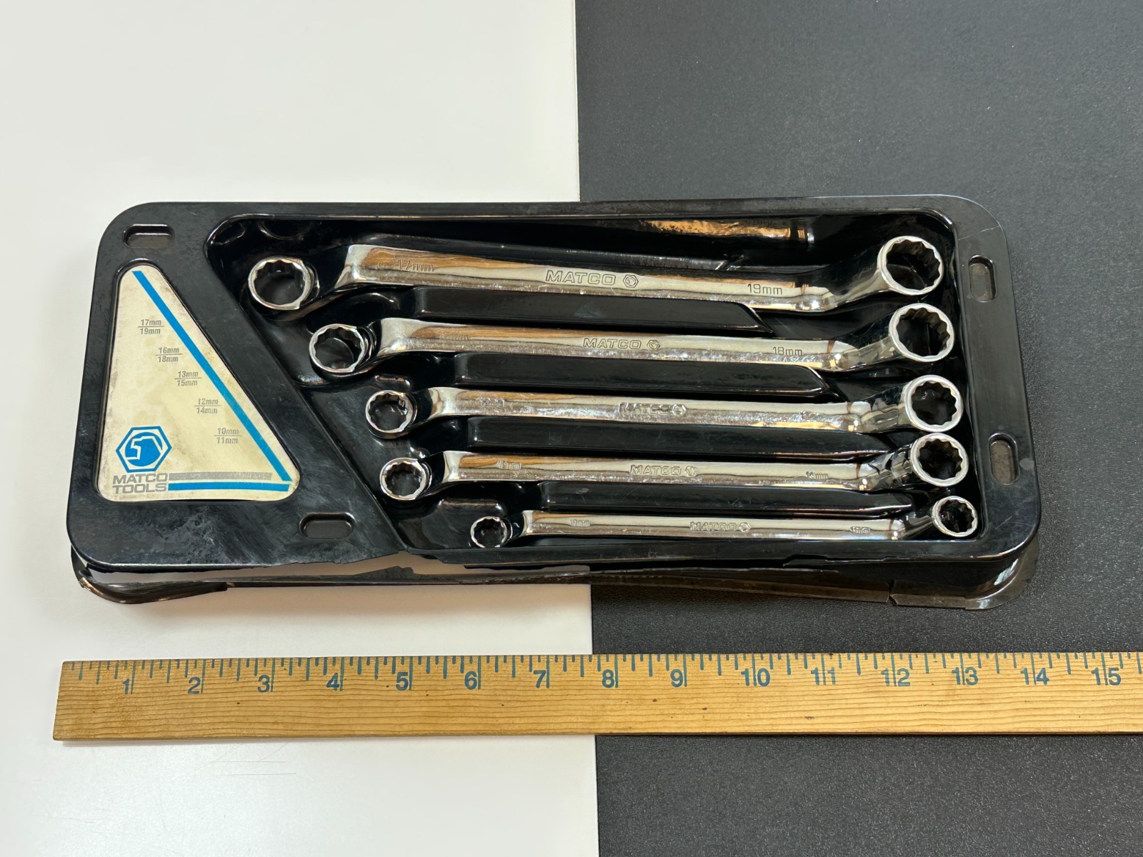 🇺🇸 Matco Tools USA SRBLM5T 5pc Offset Double Box METRIC 10mm-19mm Wrench Set