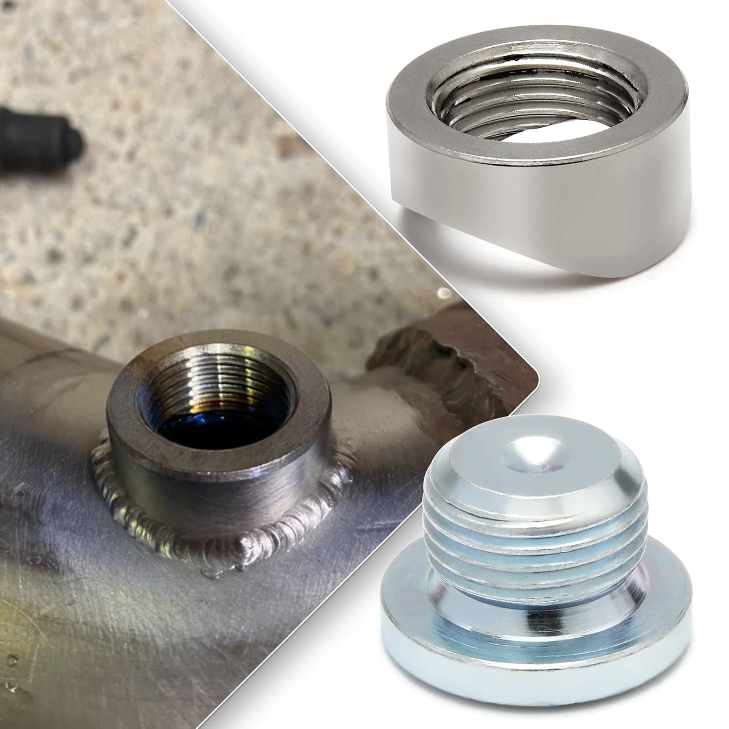 Durable Weld Bung and Plugs Set – 304 Stainless Steel for Custom Installations
