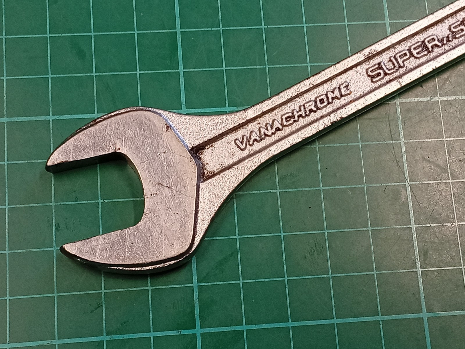 Facom No44, 15mm x 17mm, Vanachrome Super S, Open Ended Spanner, Made In France