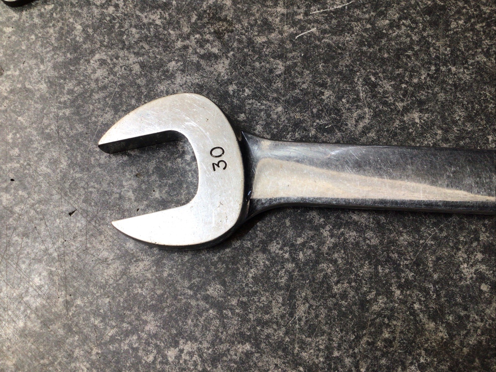 Snap-On Polished Chrome Combination Spanner 30mm