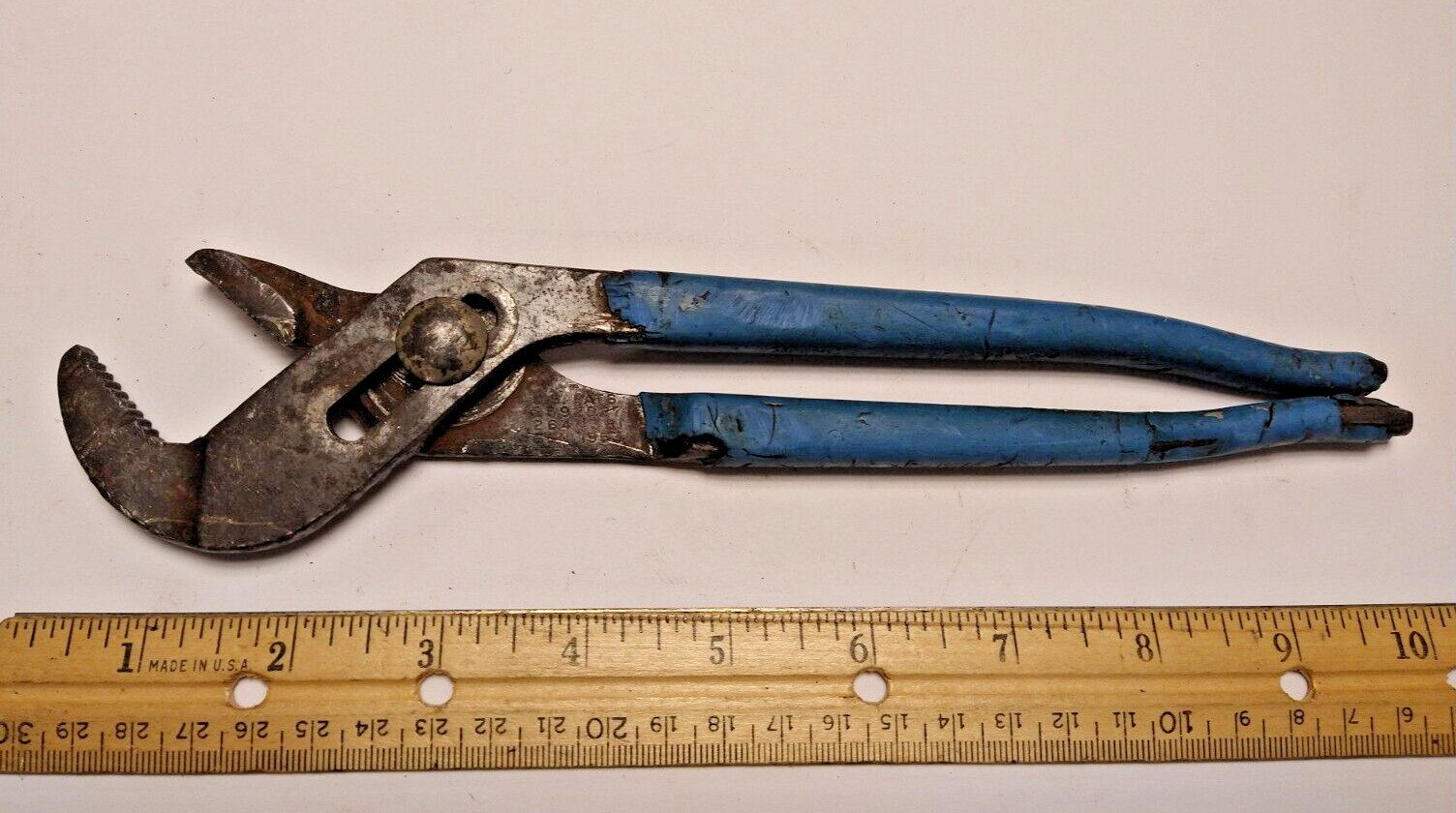 Channel Lock Tools 420 9″ Tongue Groove Pliers Blue Handle USA G1394