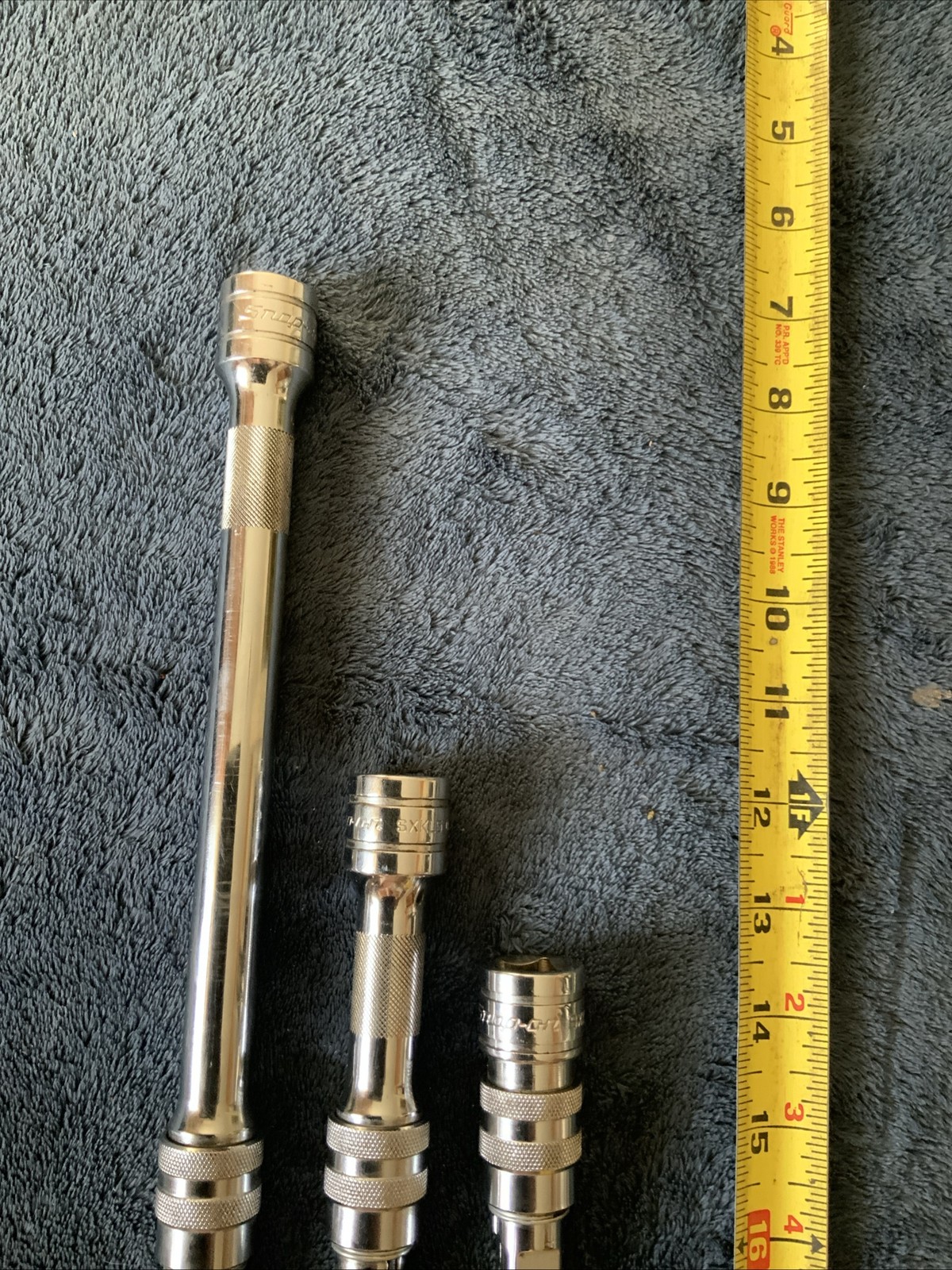 Snap On 3pc 1/2” Drive Quick Release Locking Extension Set….all Work Fine…