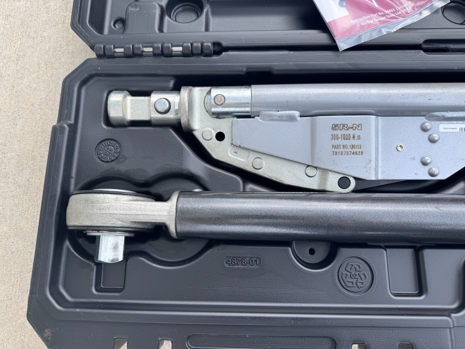 Norbar 5R-N Industrial Torque Wrench 3/4″ Drive 300–1000 Nm (200–750 lb/ft)