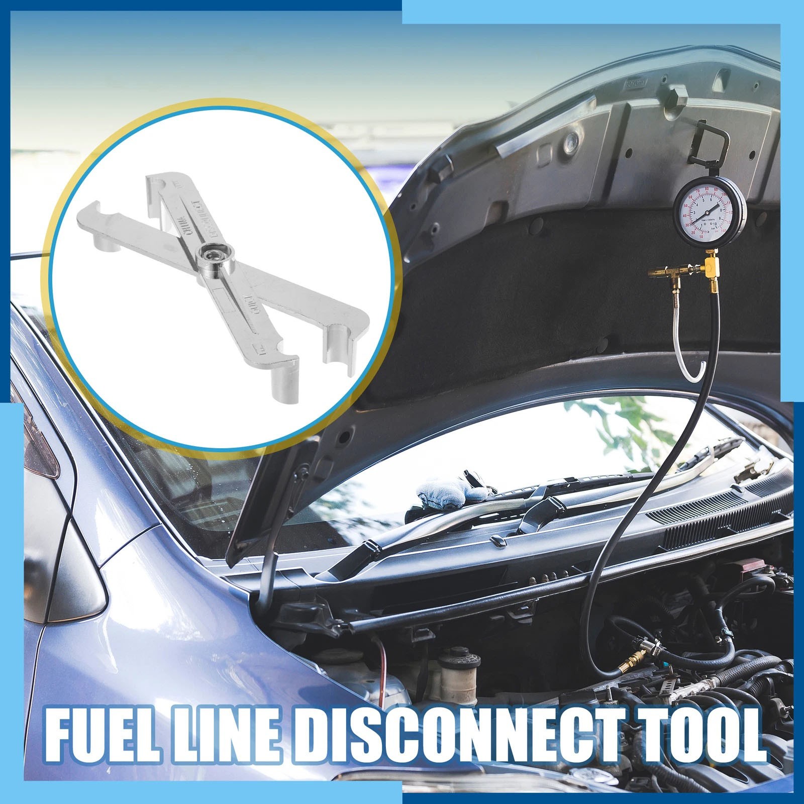 Universal Vehicle Fuel Line 3/8″ 5/16″ Disconnect Tool Durable Steel Material