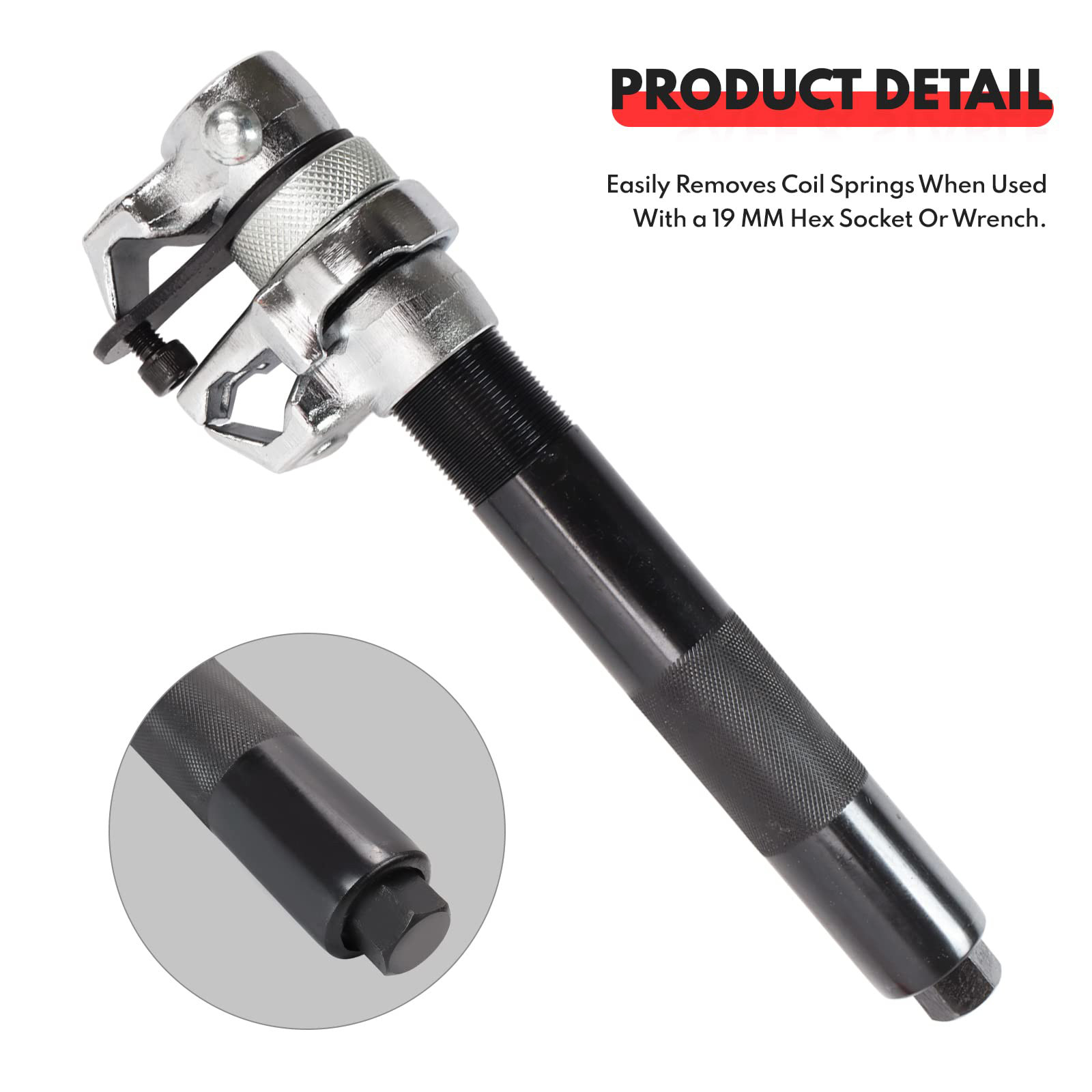 Heavy Duty Macpherson Strut Coil Spring Compressor Tool with Safety Jaws Holder
