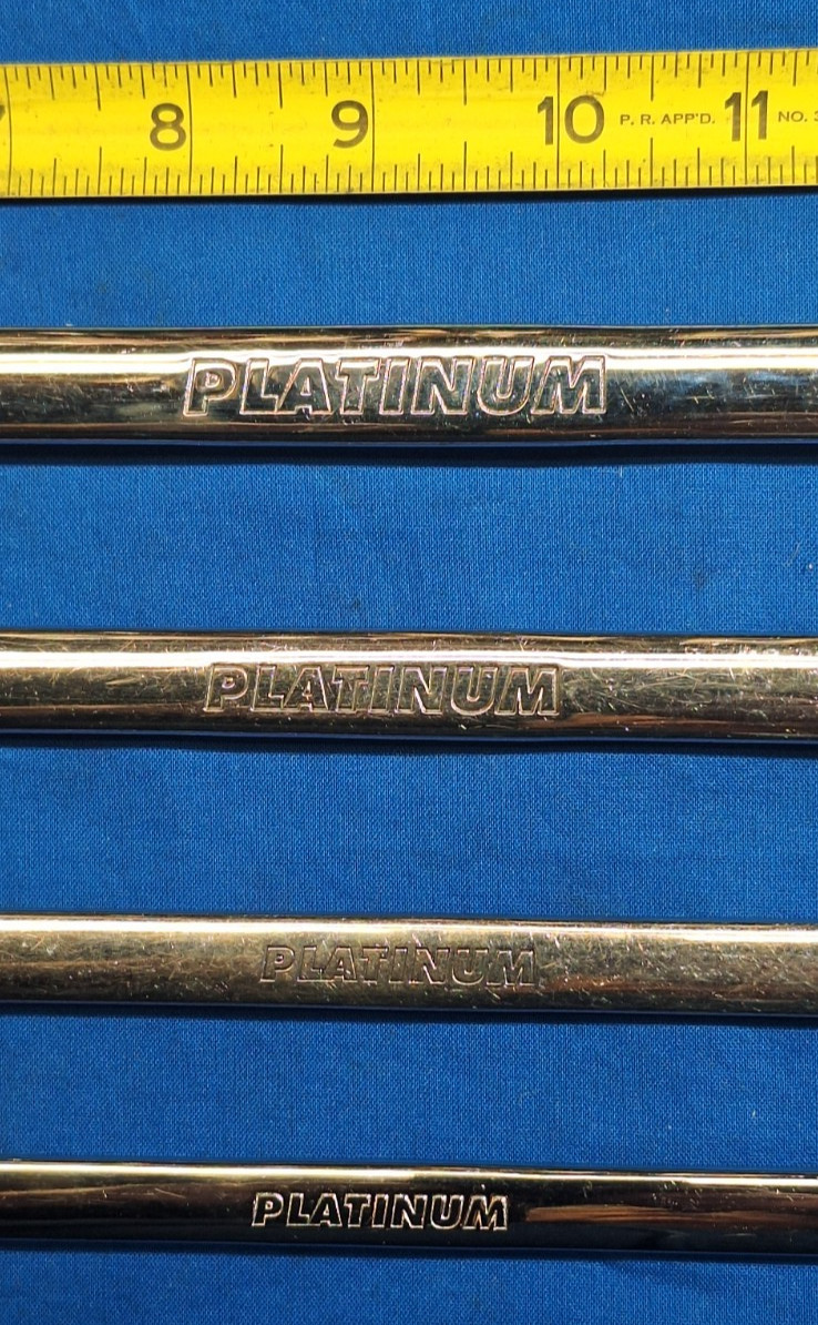 Platinum Tools 4-Piece Metric XL Ratcheting reversible Wrench Set 19mm-12mm