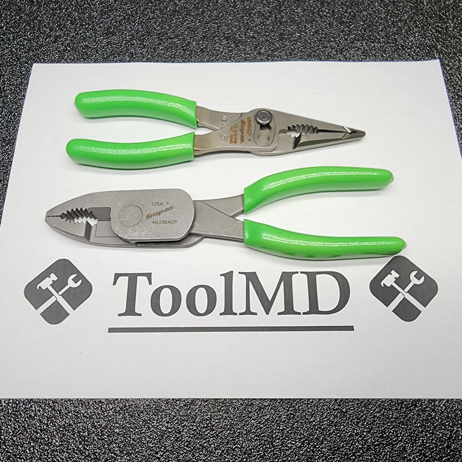 Snap-on Tools 8″ High-Leverage Combo & 7″ Long Nose Slip-Joint Pliers LN46ACF