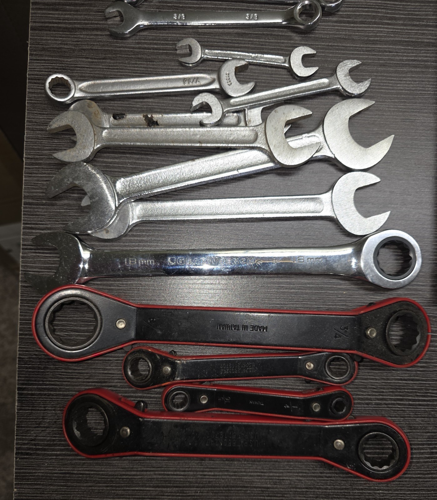 Lot of Misc Sockets, Ratchets, Extensions and Wrench’s – Sets are not complete
